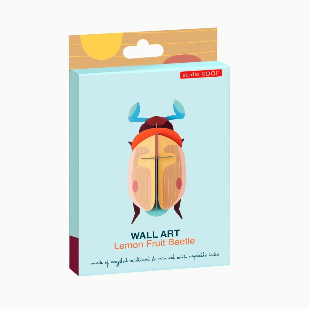 DIY 3D Wall Decoration - Lemon Fruit Beetle, small