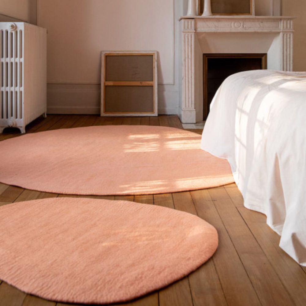 Muskhane Pebble Rug S Blush - 95 x 80 cm