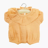 Minikane Babies Collection 28cm- Apricot Cotton Gauze Eva Frill Romper