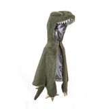 Triceratops Cuddle Cape, Green Size 5-6