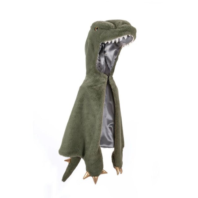 Triceratops Cuddle Cape, Green Size 5-6