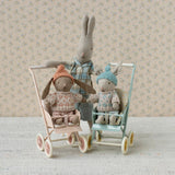 Maileg Winter Rabbit, Micro - Sand - Mint
