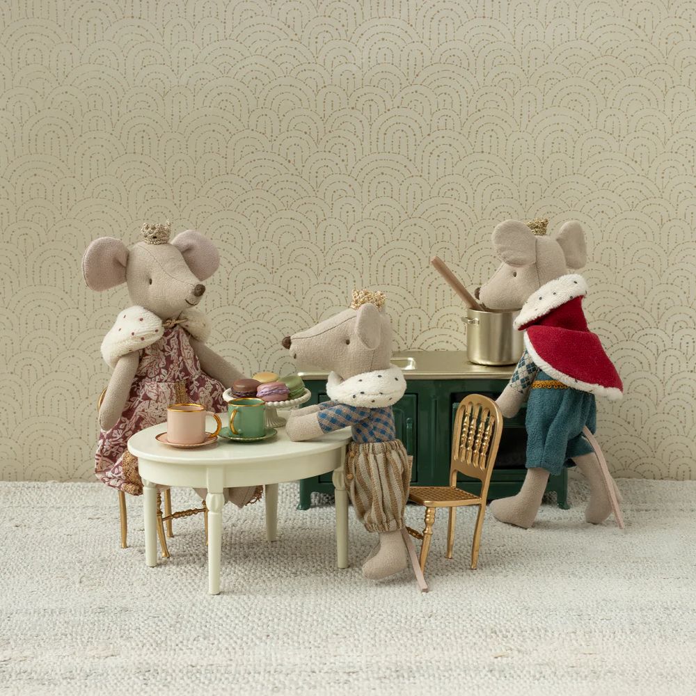 Maileg Vintage dining table, Mouse - Off white