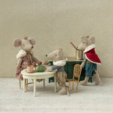 Maileg Vintage dining table, Mouse - Off white
