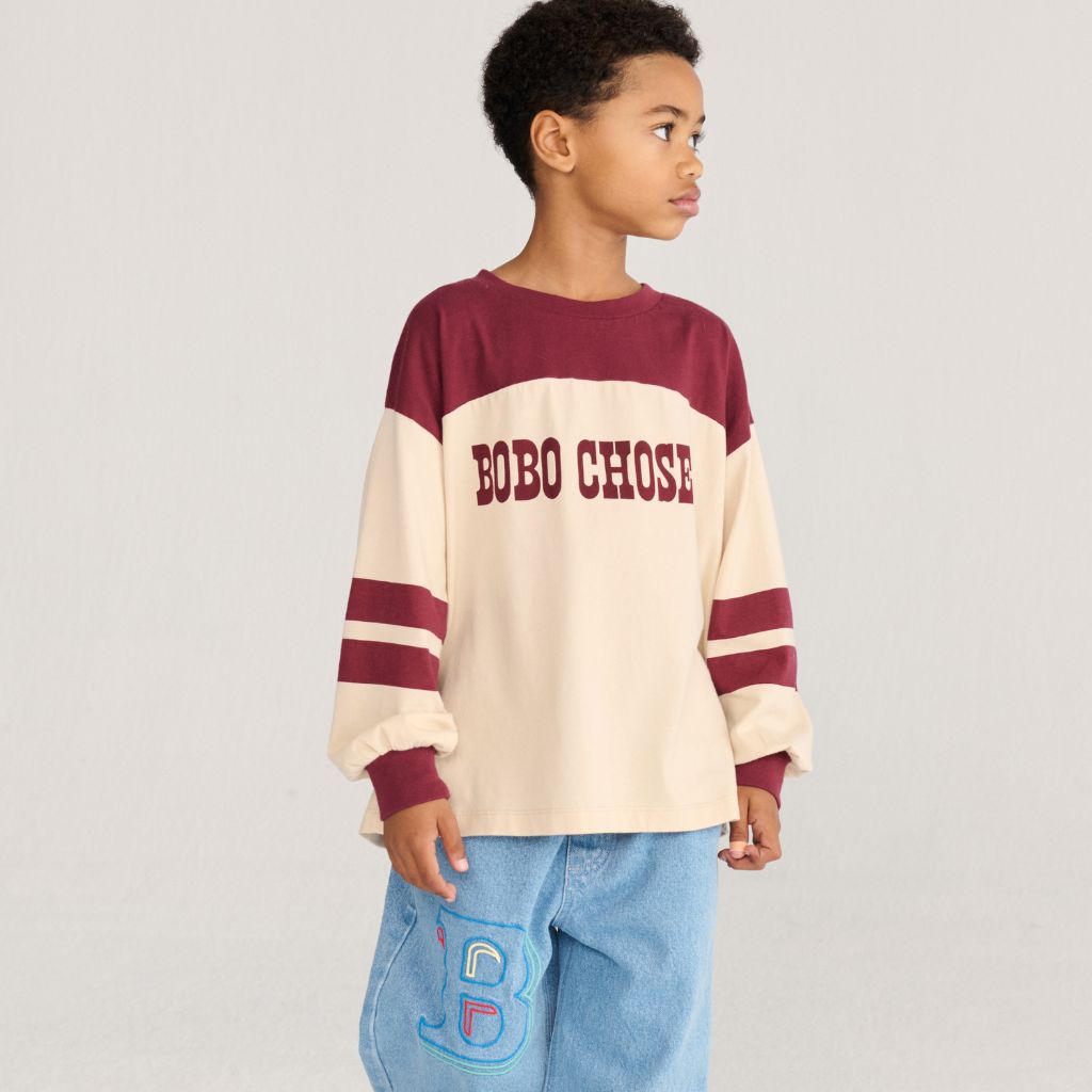 Bobo Choses Pop t-shirt in cream organic cotton jersey, crew neck, short sleeves
