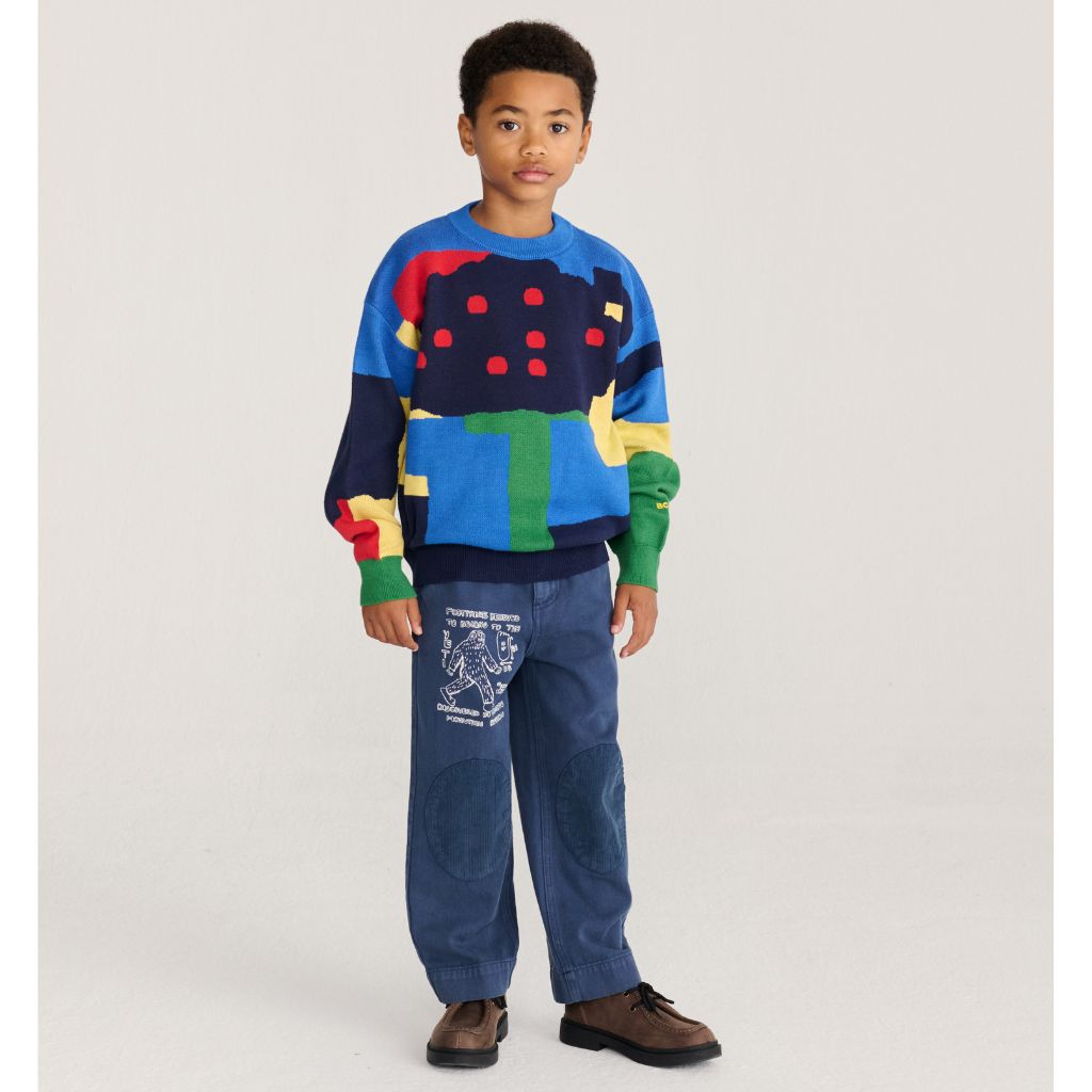 Bobo Choses Mr. Footish Knee Pads Woven Pants