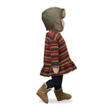 1 + in the Family YUKON khaki baby chapka hat in padded microfiber with sherpa-lined earflaps