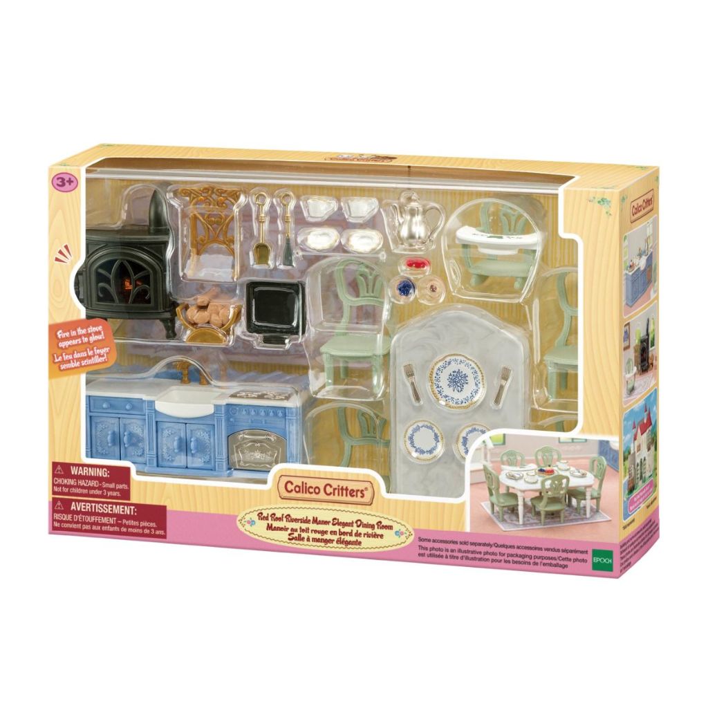 Calico Critters Elegant Dining Room