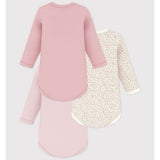 Petit Bateau LS Bodies 3pcs Rose / Tiny Flowers