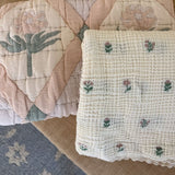 New Grain Layered Gauze Blanket - Dahlia