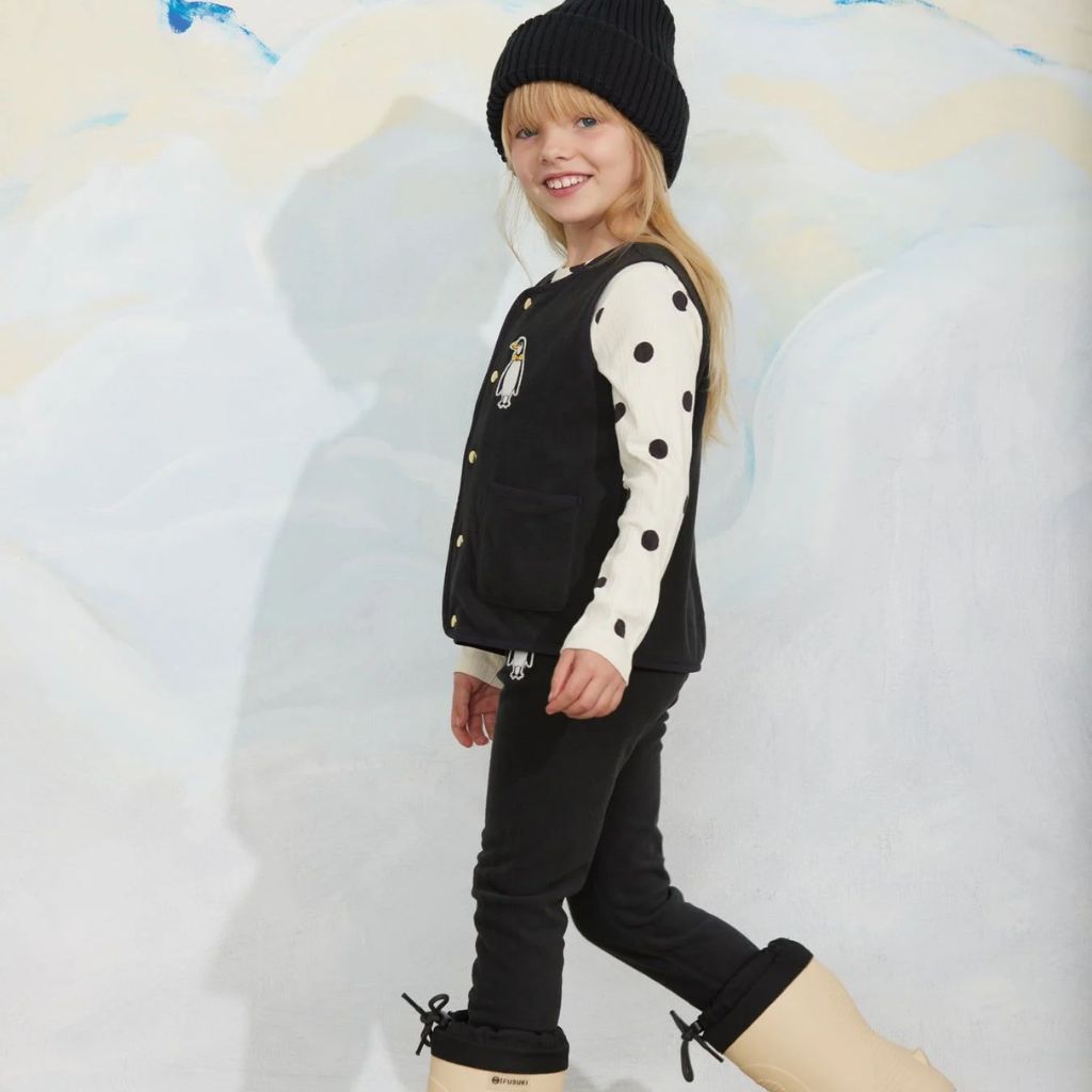 Mini Rodini Penguin Patch Microfleece Vest