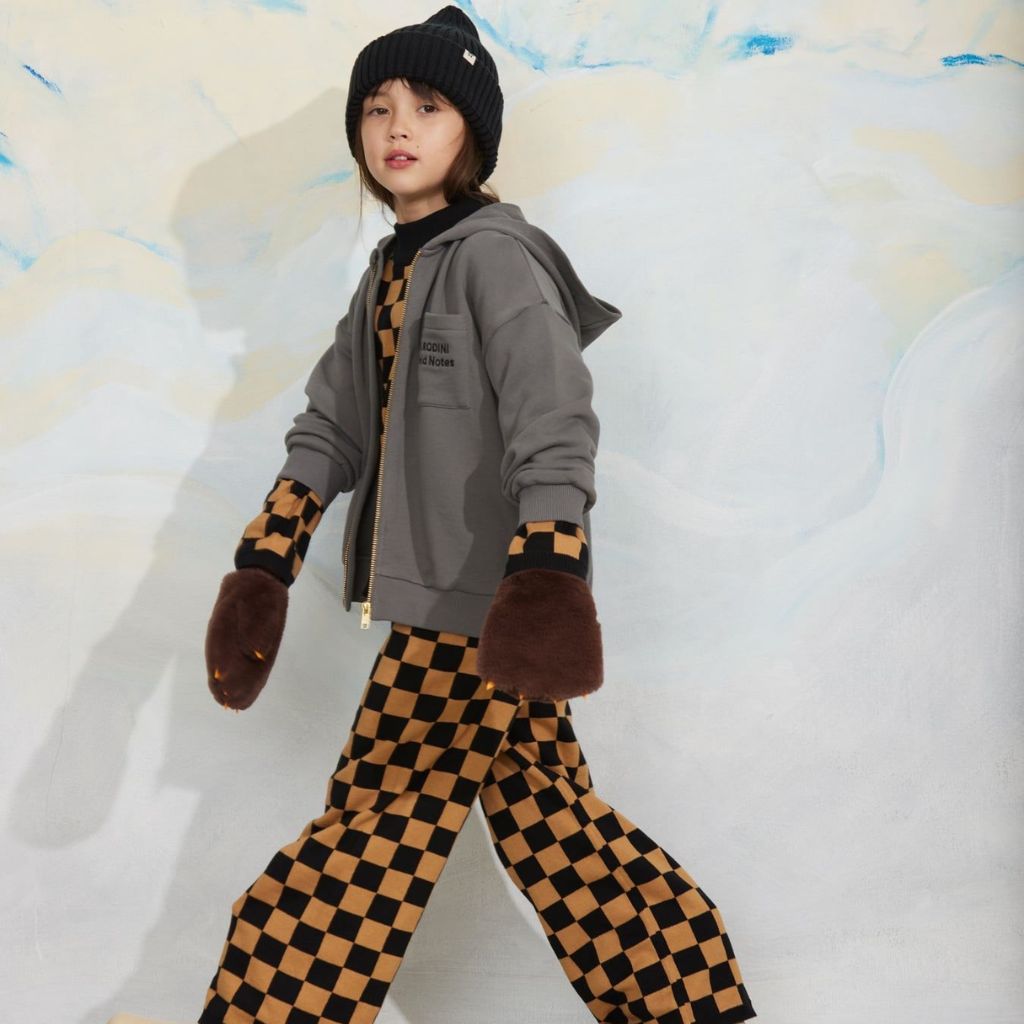 Mini Rodini M.Rodini Field Notes Emb Hoodie