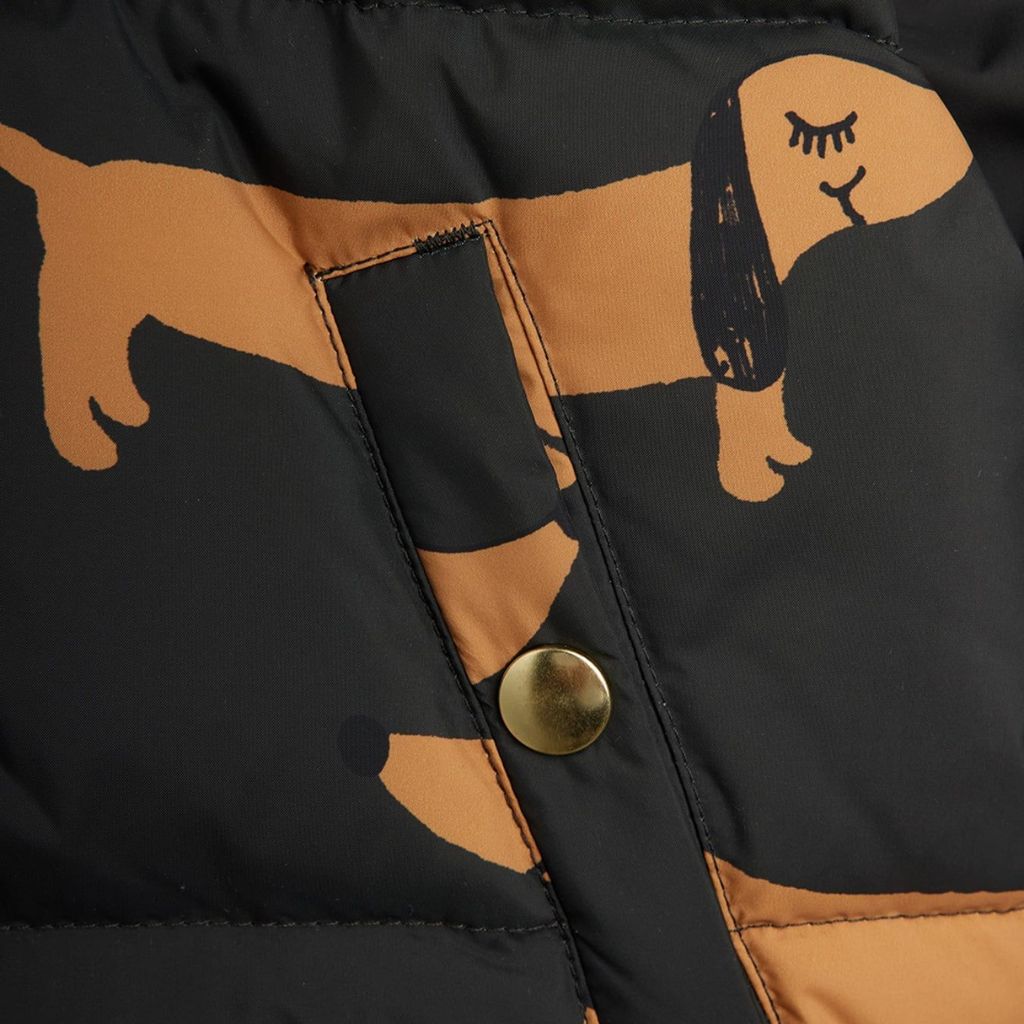 Mini Rodini Dog Hooded Puffer