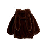 Mini Rodini Rabbit Ear Faux Fur Jacket
