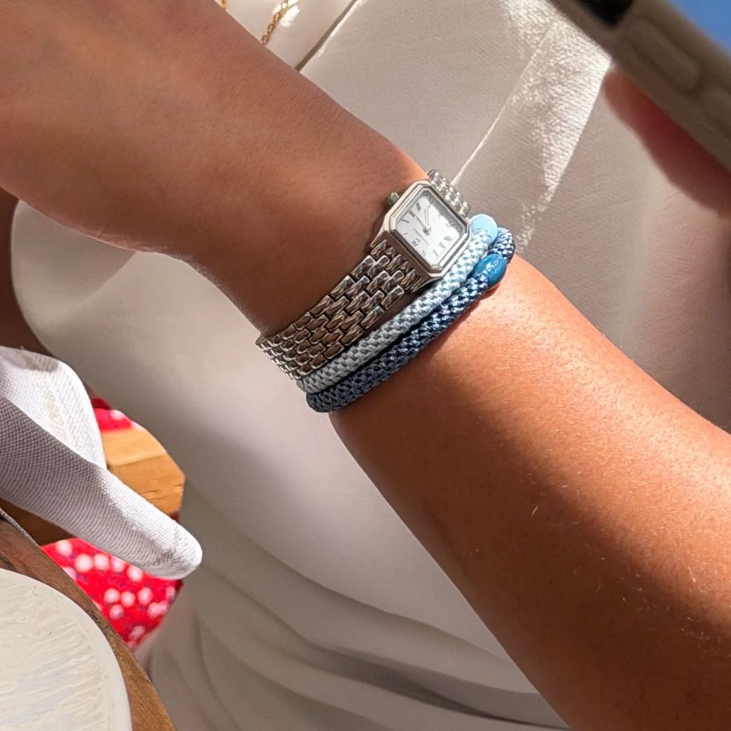 Kknekki Slim Hair Tie Baby Blue