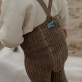 Silly Silas Granny Teddy Footed Tights Oyster Grey
