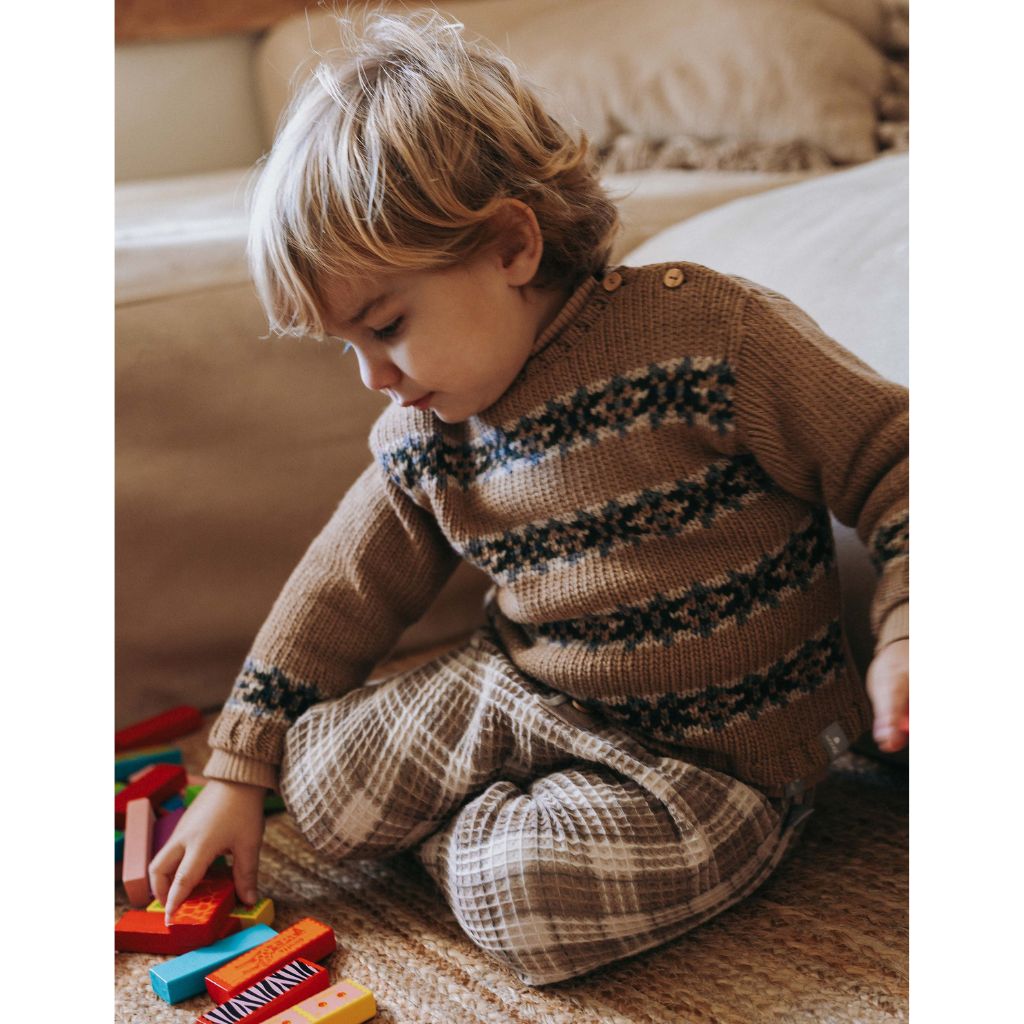 Snug Jacquard Knitted Sweater
