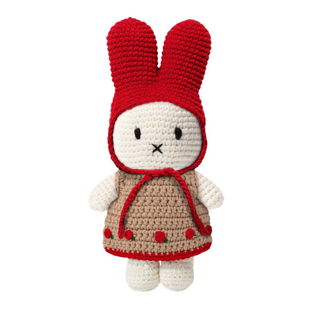 Miffy in her Roses dress + Red Hat Dress
