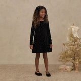 Noralee Penny Dress Black Rhinestone