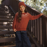 Rylee + Cru Fair Isle Sweater Ruby