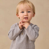 Quincy Mae Rory Shirt Midnight Gingham