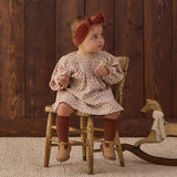 Quincy Mae V Smocked Dress Winter Rose