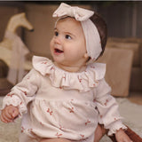 Quincy Mae Velour Bow Headband Red Bows