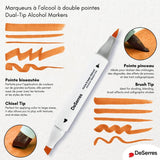 DeSerres Alcohol Dual-tip Marker Set - 48 Pieces