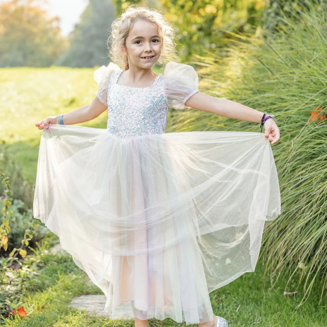 Rainbow Sherbet Sparkle Dress, Size 5-6