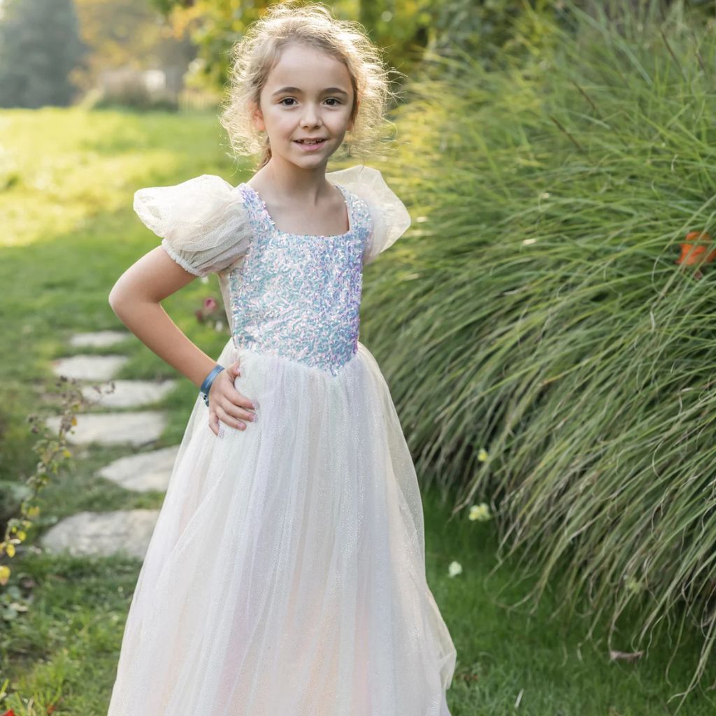 Rainbow Sherbet Sparkle Dress, Size 7-8