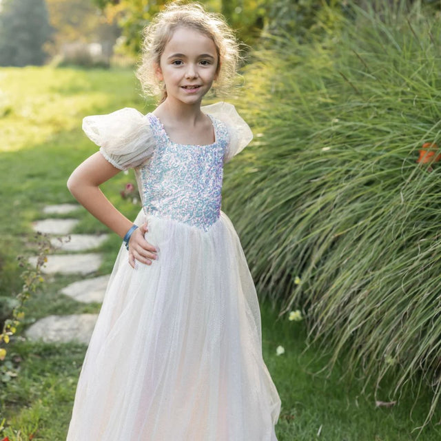 Rainbow Sherbet Sparkle Dress, Size 7-8