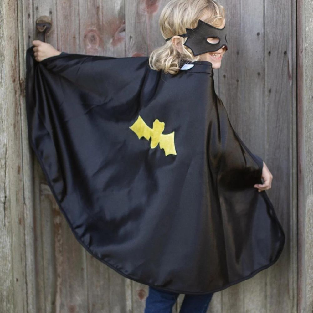 Reversible Spider/Bat Cape & Mask, 4-6Y