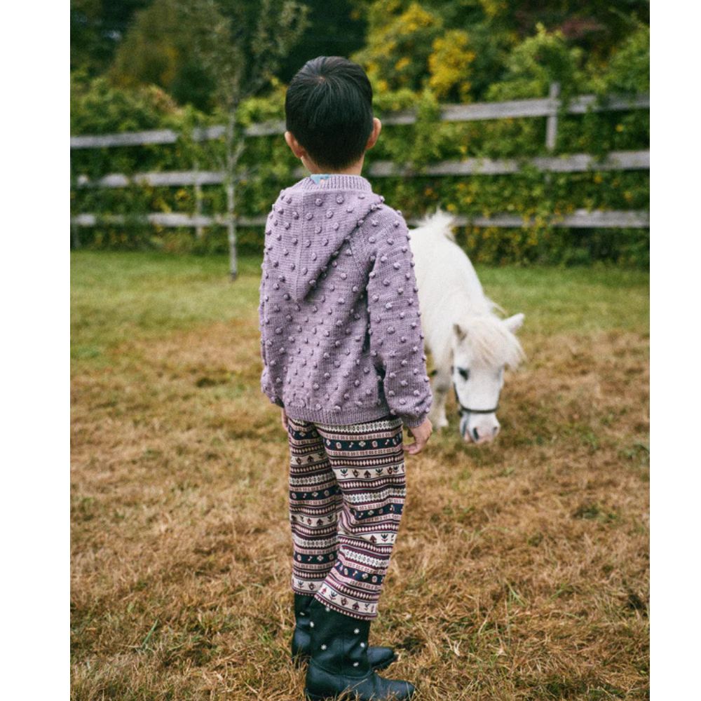 Misha & Puff Hooded Popcorn Cardigan P