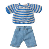 Maileg Knitted sweater and pants, Big brother mouse