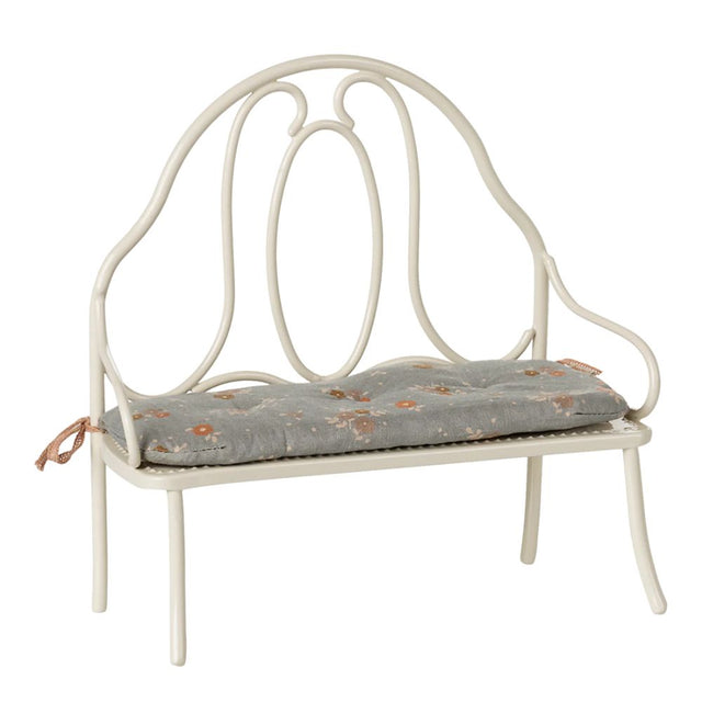 Maileg Vintage bench, Miniature - Off white