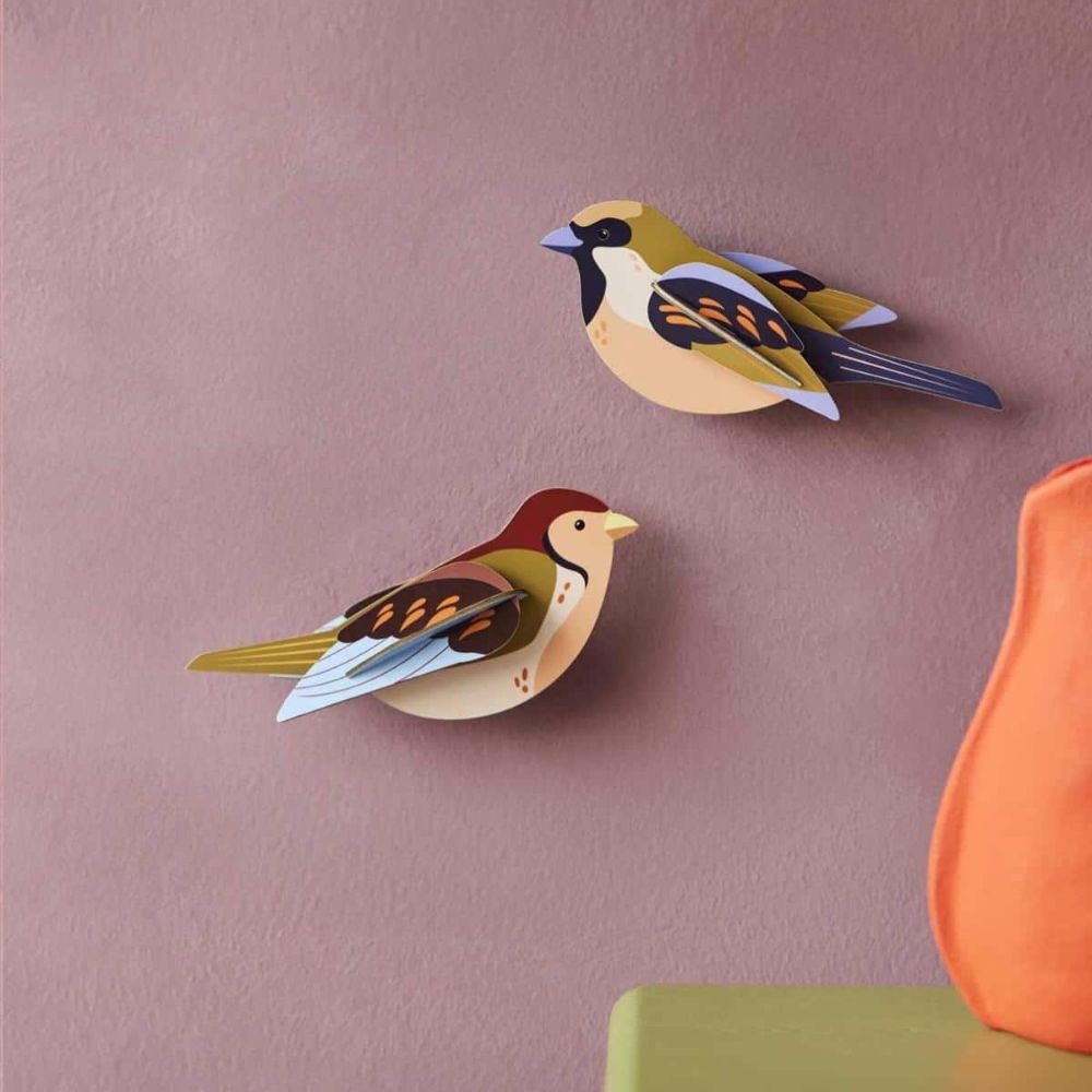 DIY 3D Wall Decoration - Sparrows