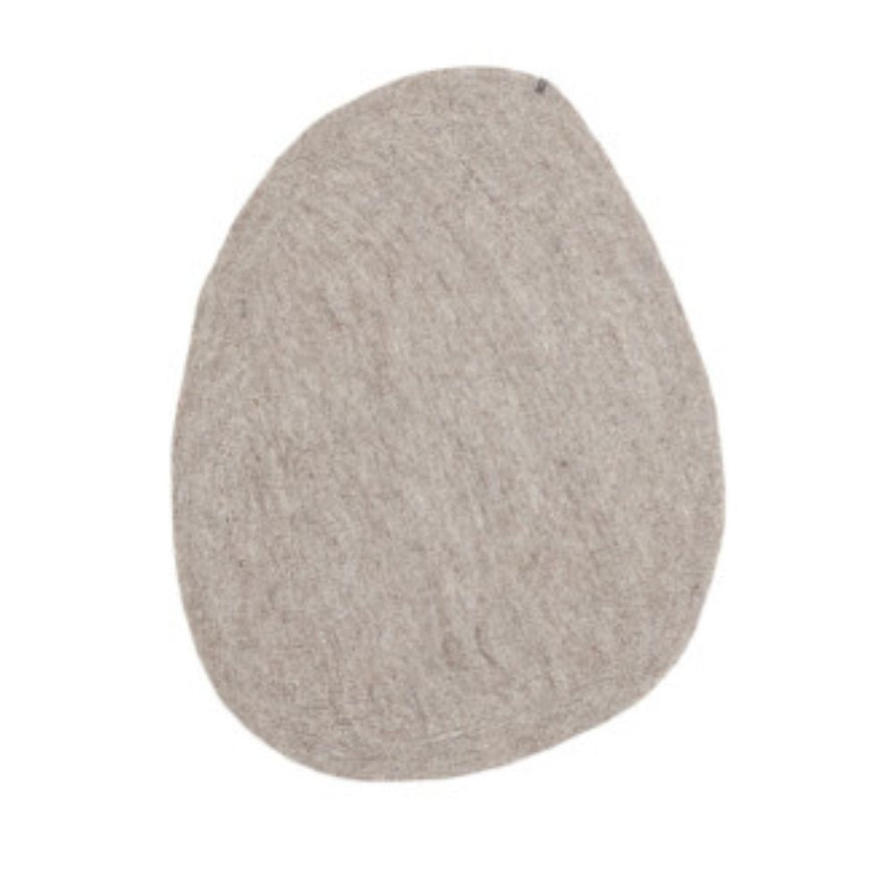 Muskhane Pebble Rug S Light Stone - 95 x 80 cm