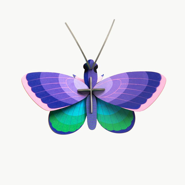 DIY 3D Wall Decoration - Blue Copper Butterfly, small