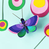 DIY 3D Wall Decoration - Blue Copper Butterfly, small
