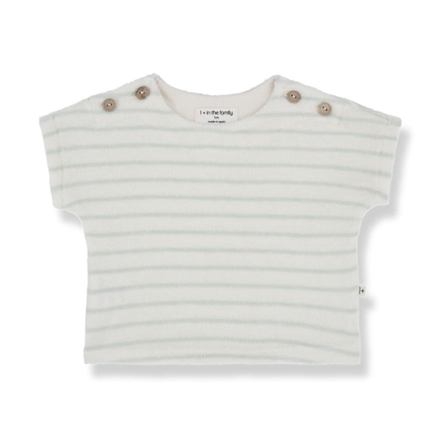 1 + in the family TOMASO Striped Terry Tee A