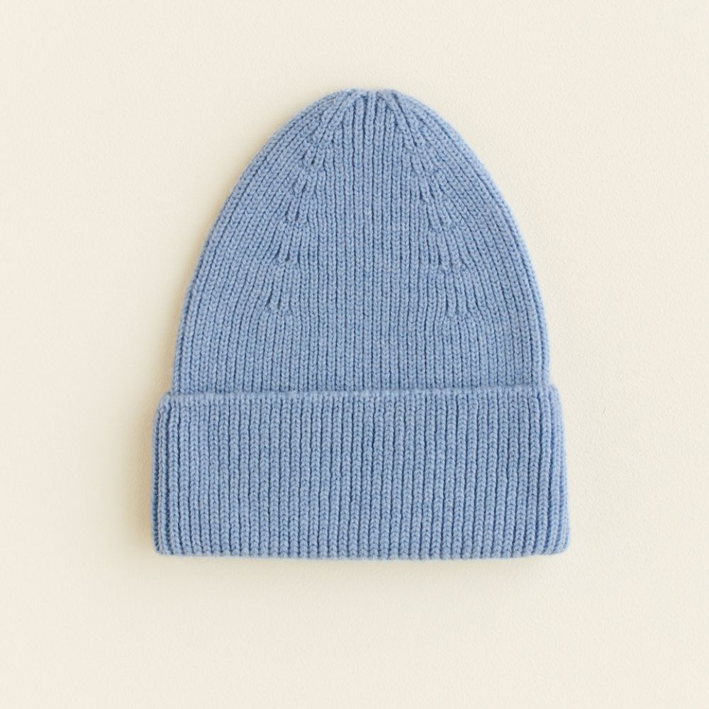 Hvid Fonzie Beanie Kids Light Blue