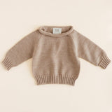 Hvid Georgette Sweater Sand