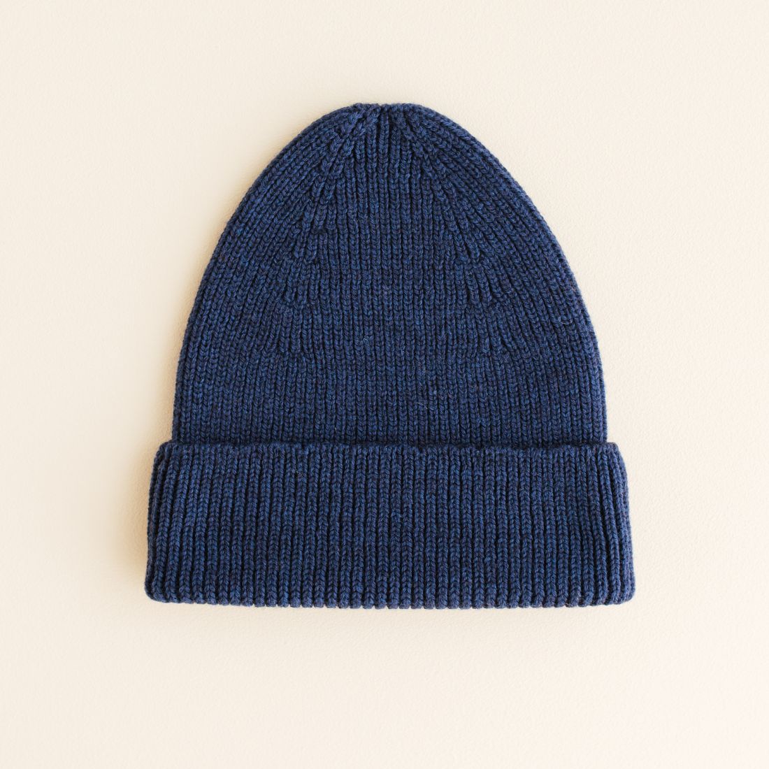 Hvid Adult Beanie Fonzie - Blue