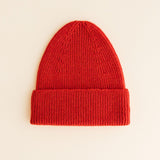 Hvid Fonzie Beanie Kids Red