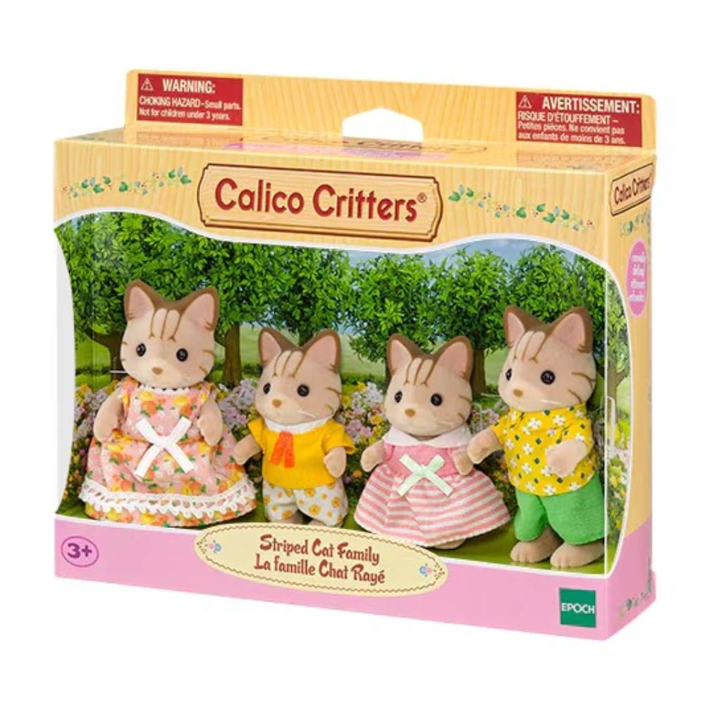 Calico Critters Striped Cat Family 