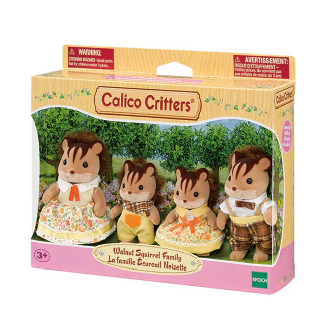 Calico Critters Walnut Squirrel Family