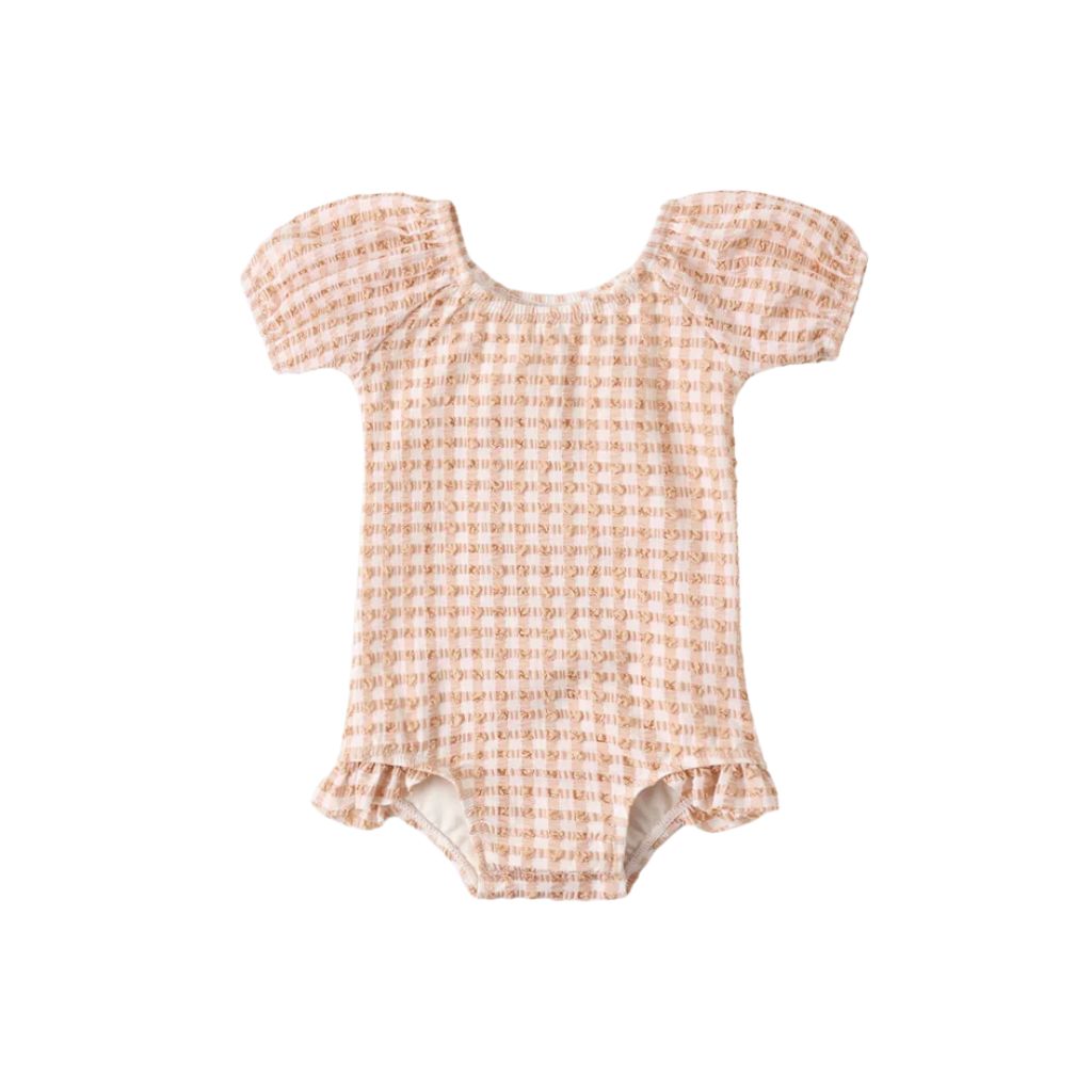 Quincy Mae Catalina One-Piece Melon Check