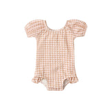 Quincy Mae Catalina One-Piece Melon Check