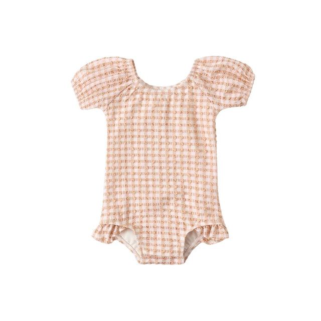 Quincy Mae Catalina One-Piece Melon Check