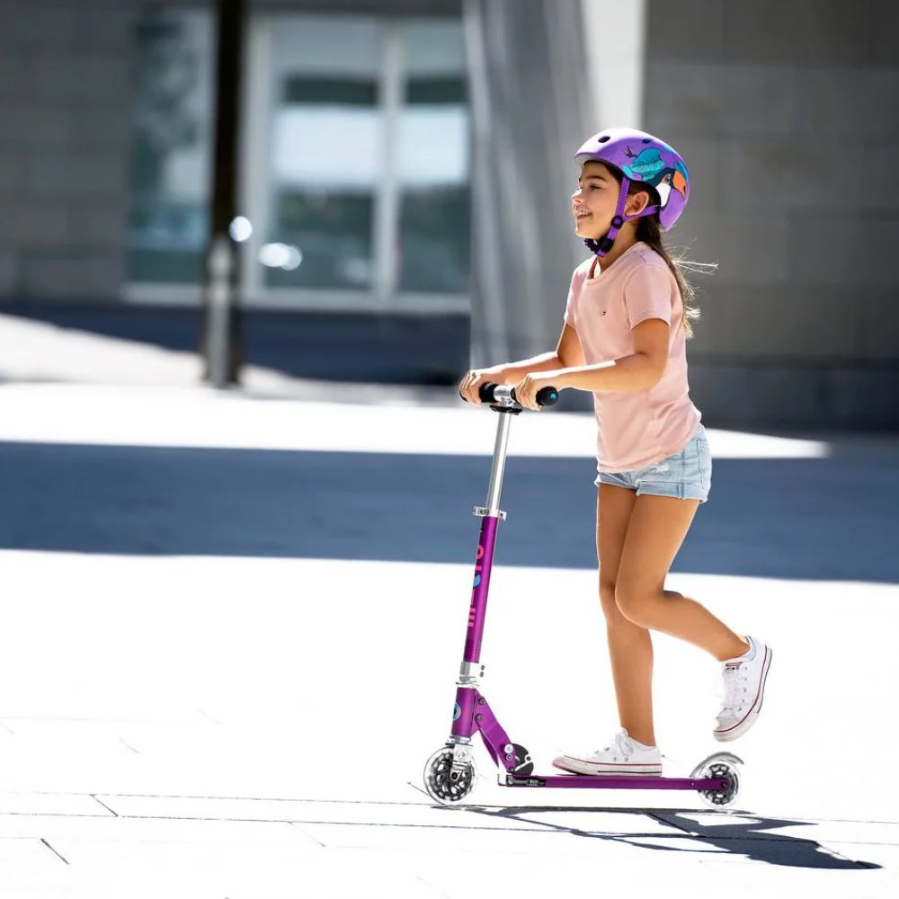MICRO Sprite LED Scooter - Purple Stripe